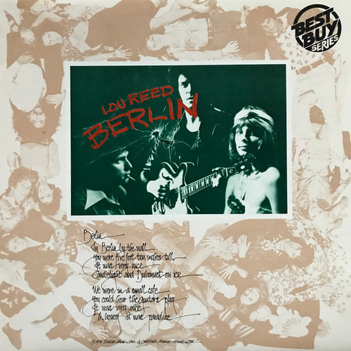 Lou Reed – Berlin (LP used Canada reissue NM-/VG+)