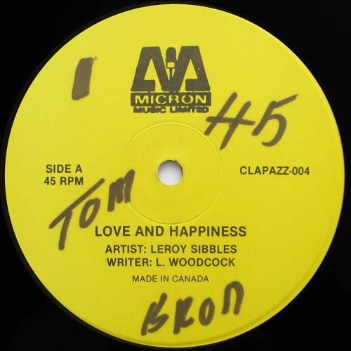 Leroy Sibbles – Love And Happiness (12" single)