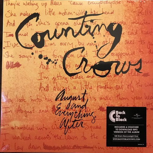 Counting Crows - August And Everything After (2017 Dutch Pressing  Sealed)
