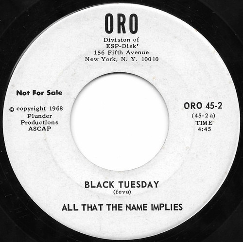 All That The Name Implies - Black Tuesday