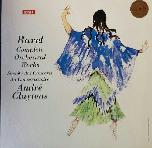 Ravel*, Sociéte Des Concerts Du Conservatoire*, André Cluytens ‎– Complete Orchestral Works  (4 LP Boxset)