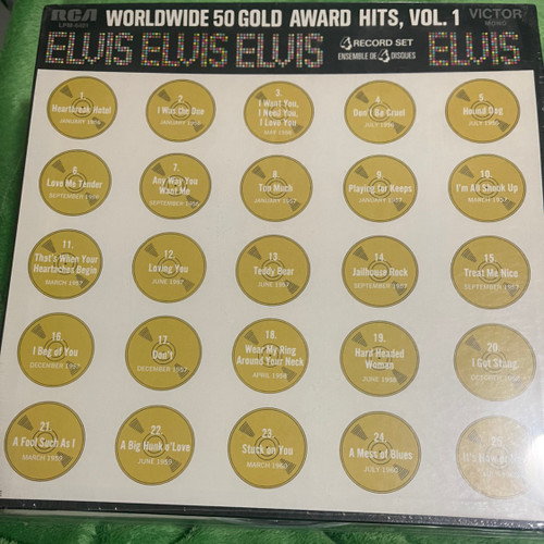 Elvis Presley - Worldwide 50 Gold Award Hits, Vol. 1 (1975 Sealed Boxset - 4LP)