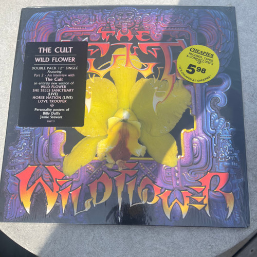 The Cult - Wild Flower (Sealed  1987 with hype sticker)