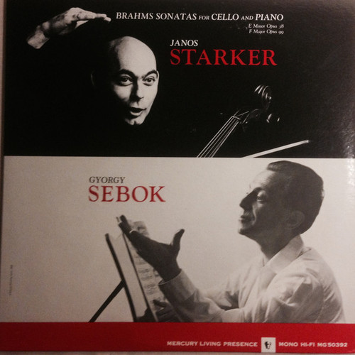 Janos Starker/György Sebök - Brahms Sonatas For Cello And Piano LP used US 1965 NM/VG+