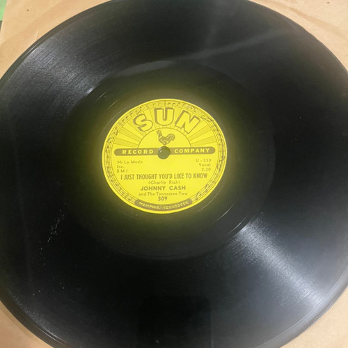 Johnny Cash & The Tennessee Two - It's Just About Time / I Just Thought You'd Like To Know (1958 Sun 309 -78 RPM)