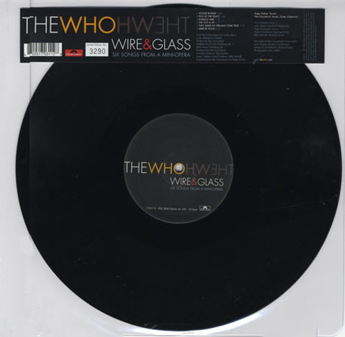 The Who – Wire & Glass 6 track single sided etched 12" EP used UK 2006 NM/VG