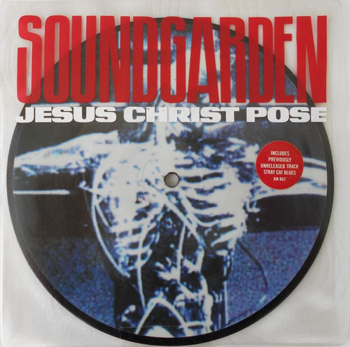Soundgarden – Jesus Christ Pose 2 track 7 inch single picture disk used UK 1992 NM/NM
