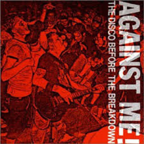 Against Me! –The Disco Before The Breakdown 3 track 7 inch single used US 2006 repress purple vinyl NM/NM