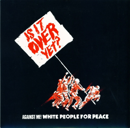 Against Me! – White People For Peace 2 track 7 inch single used UK 2007 white vinyl NM/NM