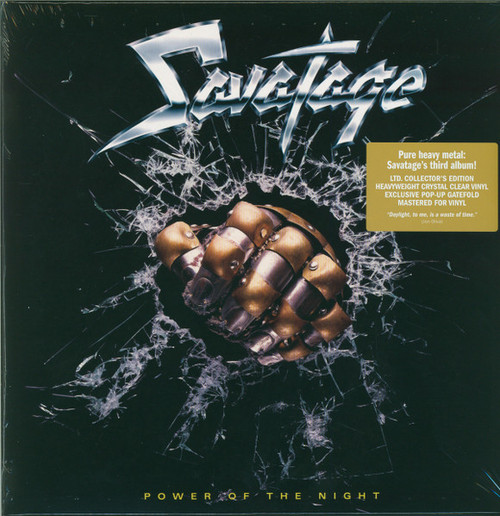 Savatage – Power Of The Night LP NEW SEALED Europe 2021 ltd. edition clear vinyl