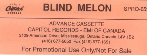 Blind Melon - Blind Melon (1992 Advance Copy Promo Cassette )