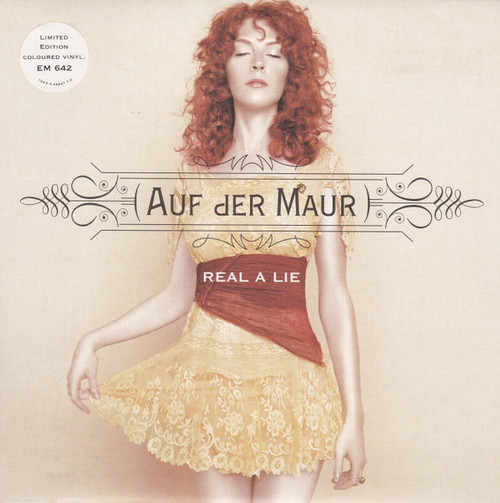 Auf Der Maur – Real A Lie ( 2 track cream coloured vinyl 7 inch single, used UK 2004, NM/NM)