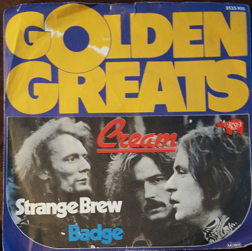 Cream – Strange Brew / Badge (2 track 7 inch single, used Germany 1977, VG+/VG)