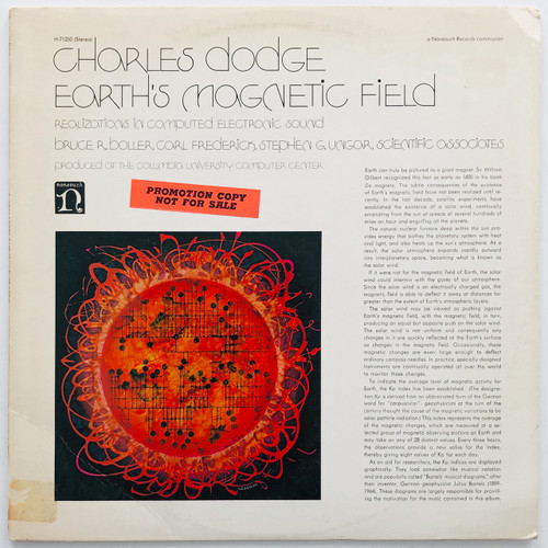 Charles Dodge - Earth's Magnetic Field (EX / EX)