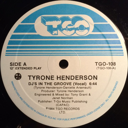 Tyrone Henderson – DJ's In The Groove