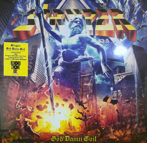 Stryper – God Damn Evil (LP NEW SEALED US 2021 Record Store Day exclusive turquoise vinyl 180 gm)