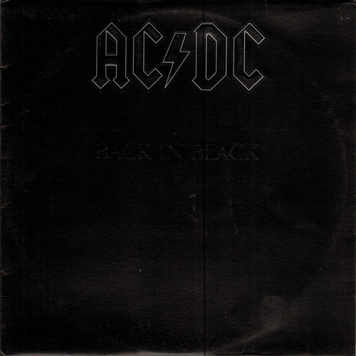 AC/DC – Back In Black (LP used Canada 1980 Don Mills pressing VG+/VG+)