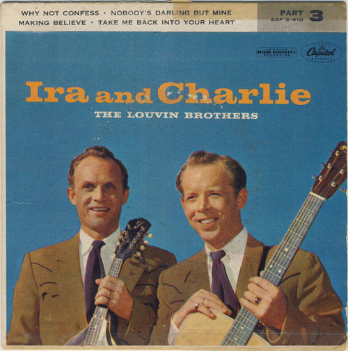 The Louvin Brothers – Ira And Charlie - Part 3 (4 track 7 inch single EP used US 1958 NM/VG+)