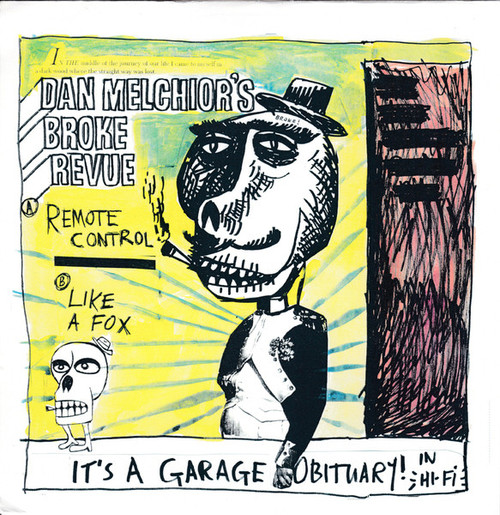 Dan Melchior's Broke Revue – It's A Garage Obituary! In Hi-Fi (2 track 7 inch single used US 2003 ltd. edition pink vinyl NM/NM)