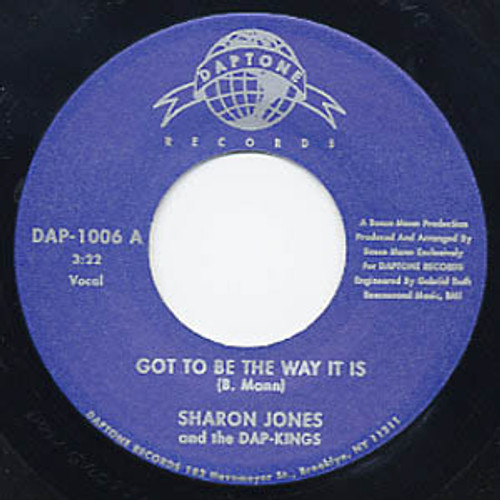 Sharon Jones & The Dap-Kings – Got To Be The Way It Is (2 track 7 inch single used US 2002 NM/NM)