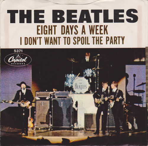 The Beatles – Eight Days A Week/I Don`t Want To Spoil The Party (2 track 7 inch single used US 1968 reissue VG+/VG)