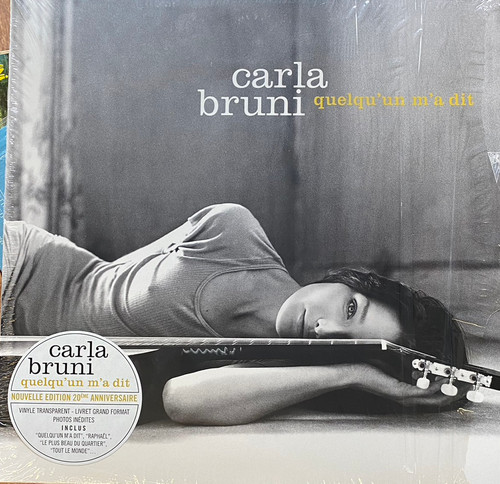 Carla Bruni - Quelqu'Un M'A Dit (translucent white vinyl)(NM/NM)