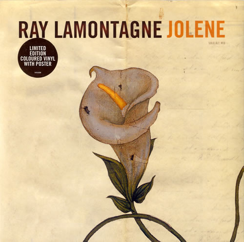 Ray Lamontagne – Jolene (2 track 7 inch single used UK 2007 ltd. ed. numbered white marbled vinyl with poster NM/NM)