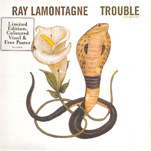 Ray Lamontagne – Trouble... New Radio Mix (2 track 7 inch single used Europe 2006 ltd. ed. numbered clear vinyl NM/NM)