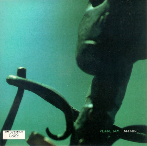 Pearl Jam – I Am Mine (2 track 7 inch single used UK 2002 limited edition numberd turquoise vinyl NM/VG+)