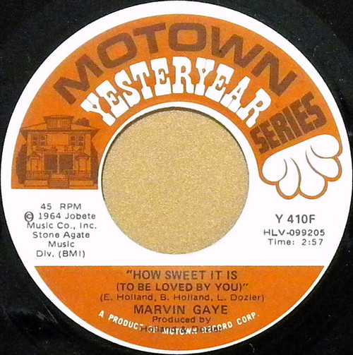 Marvin Gaye – How Sweet It Is / I'll Be Doggone (2 track 7 inch single used US 1972 VG+VG+)