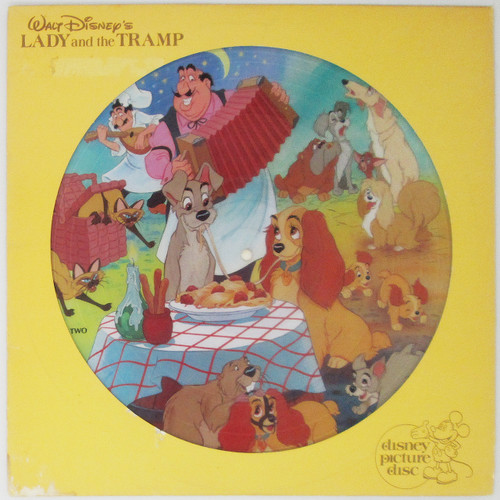 Lady and Tramp (Picture Disc) + Snow White and Seven Dwarfs (Picture Disc).  VG
