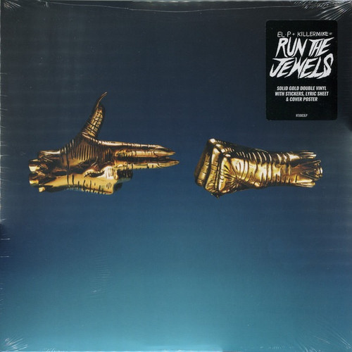 Run The Jewels - Run The Jewels 3 (2017 Gold Vinyl Pister/Stickers NM/NM)