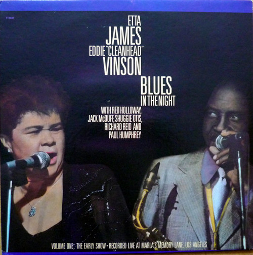 Etta James, Eddie "Cleanhead" Vinson – Blues In The Night - Vol. 1: The Early Show (LP used US 1986 NM/VG+)