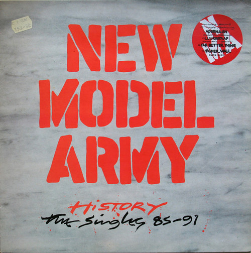 New Model Army – History (The Singles 85-91) (LP + 12" EP used UK  1992 VG+/VG+)