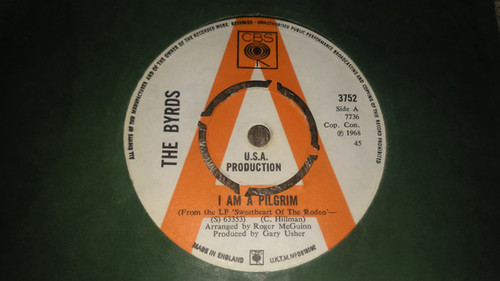 The Byrds – I Am A Pilgrim (2 track 7 inch promotional single used UK 1968 NM/NM)