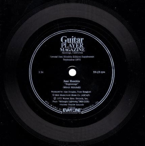 Jimi Hendrix - Beginnings (1975 7” Flexi disc - Guitar Player Magazine)