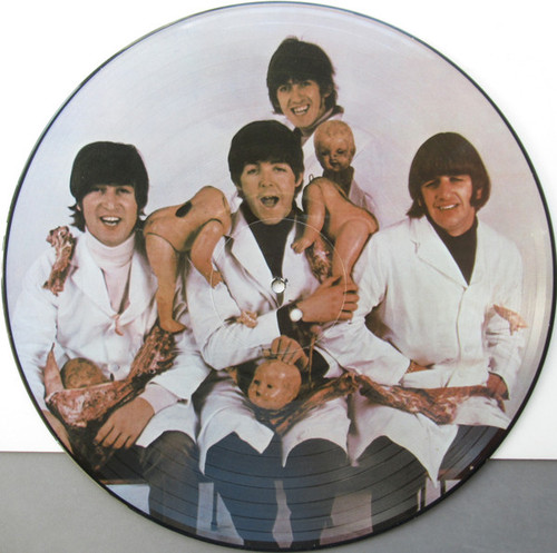 The Beatles – Casualties (LP double sided picture disk used US 1980 unofficial release AKA a bootleg VG+/VG)