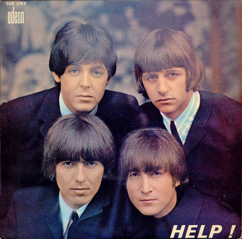 Les Beatles – Help ! (4 track 7 inch single used France 1965 mono VG/VG)