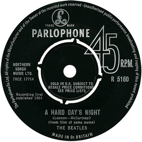 The Beatles - A Hard Days Night (1964 UK 7” in Parlophone Sleeve