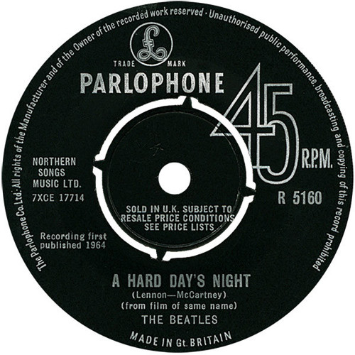 The Beatles – A Hard Day's Night (2 track 7 inch single used UK orig. press 1964 VG/VG)