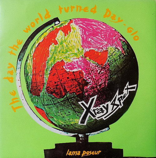 X-Ray Spex – The Day The World Turned Day-glo (2 track 7 inch single used UK 1978 orange vinyl NM/NM)