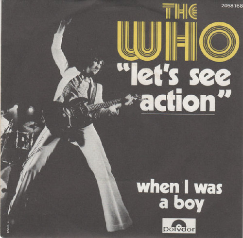 The Who – "Let's See Action" (2 track 7 inch single used France 1971 VG+/VG+)