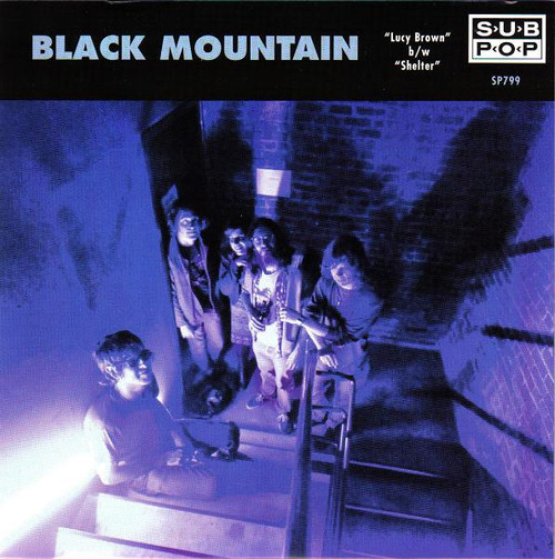 Black Mountain – Lucy Brown b/w Shelter (2 track 7 inch single used US 2008 Sub Pop green vinyl NM/NM)