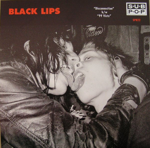Black Lips – Disconnection b/w 99 Victs (2 track 7 inch single used US  2009 Sub Pop pink & blue vinyl NM/NM)