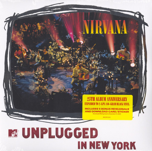 Nirvana – MTV Unplugged In New York (2LPs used US 2019 25th anniversary reissue 10 gm vinyl NM/NM)