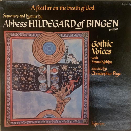 Hildegard of Bingen - A feather on the breath of God -Emma Kirkby &  Gothic Voices (UK 1982, VG+/VG)