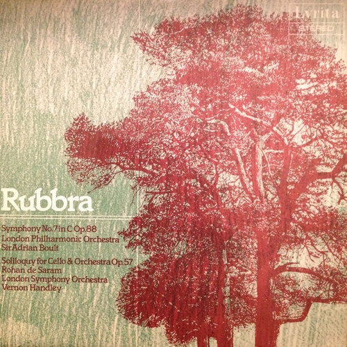 Edmund Rubbra - Symphony No. 7 In C Op. 88 / Soliloquy For Cello & Orchestra Op. 57 (Sealed 1979 UK Lyrita ~ Cello )