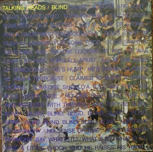Talking Heads - Blind (EX/EX 12”)