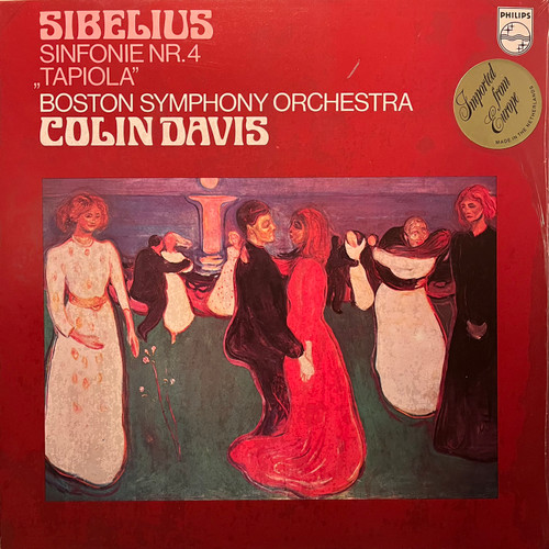 Sibelius - Symphony  No. 4 / Tapiola - Colin Davis (1977 Philips  import - SEALED)