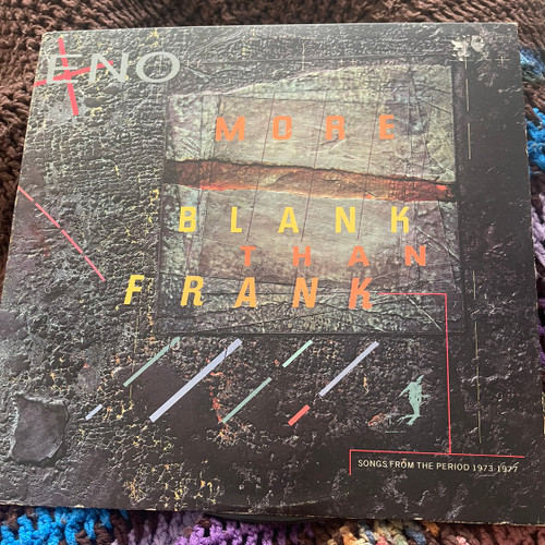 Brian Eno - More Blank Than Frank (1986 USA VG+/VG)